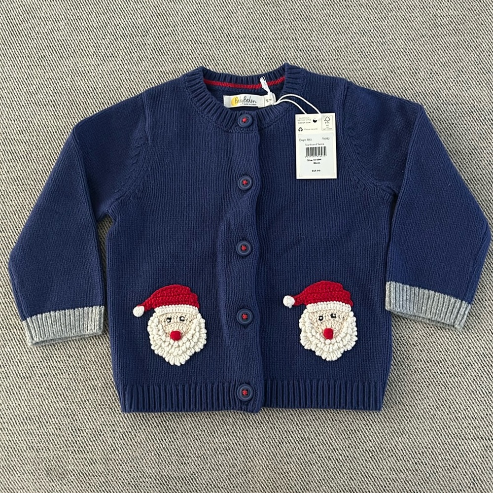 Baby Boden NWT Santa Sweater
